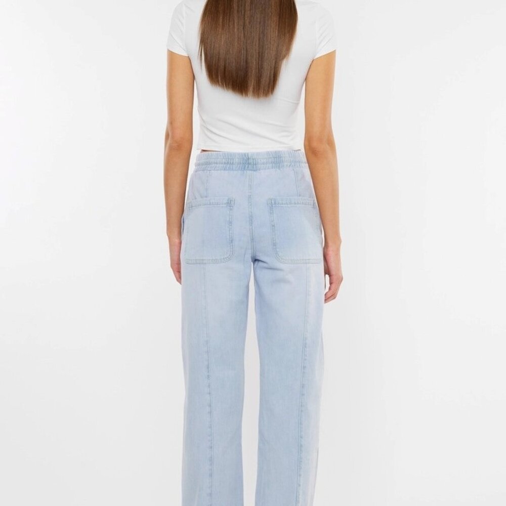 Julia KanCan High Rise Elastic Band Flare Jeans | Women's Pants | Fall Fashion - Picture 10 of 14